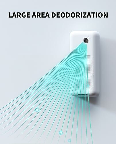 Wall-mounted large area deodorizer emitting scent